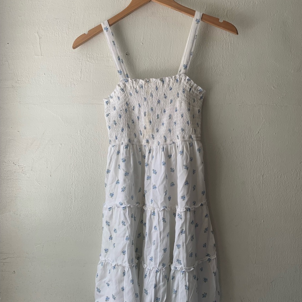 white floral dress | Hollister